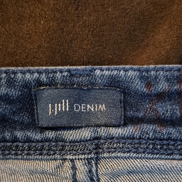 J. Jill Blue Cropped Ankle Jeans Medium-Dark Wash - Picture 2 of 12